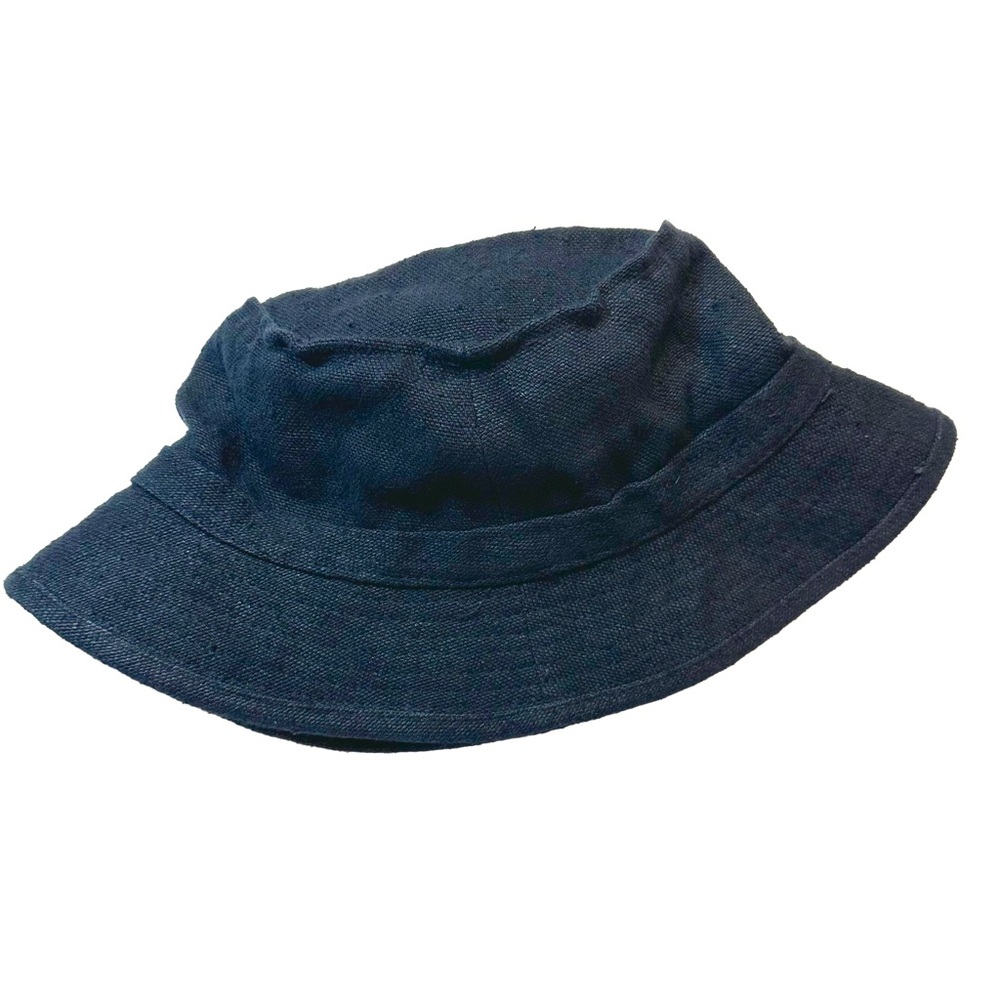 Banana Republic Navy Linen Fisherman Bucket Hat - S/M